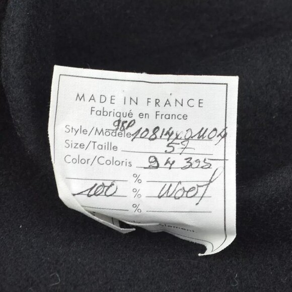 Chanel Black Hat Beret Small Good - Picture 4 of 15